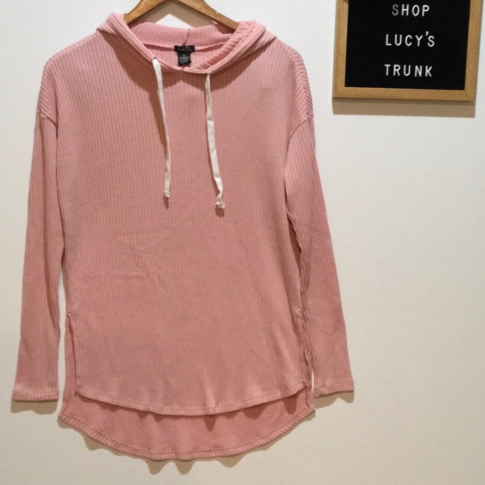 Blush Pink Hooded Sweatshirt by RUE 21 Size M